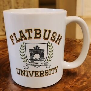 Flatbush Brooklyn University White Ceramic 11oz Mug
